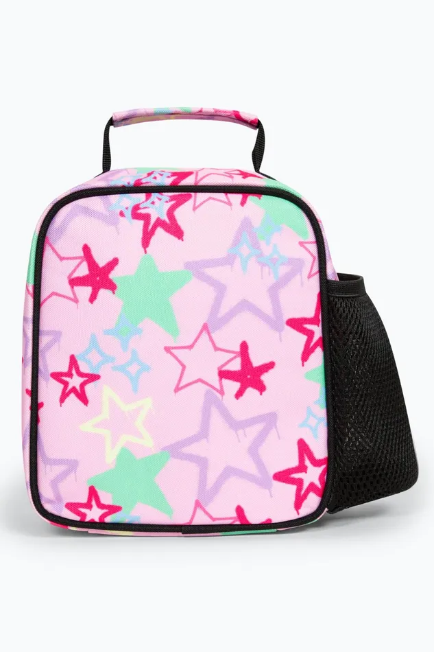 Just Hype Bundles Hype Girls Pink Graffiti Stars Backpack and Lunch Bag Bundle