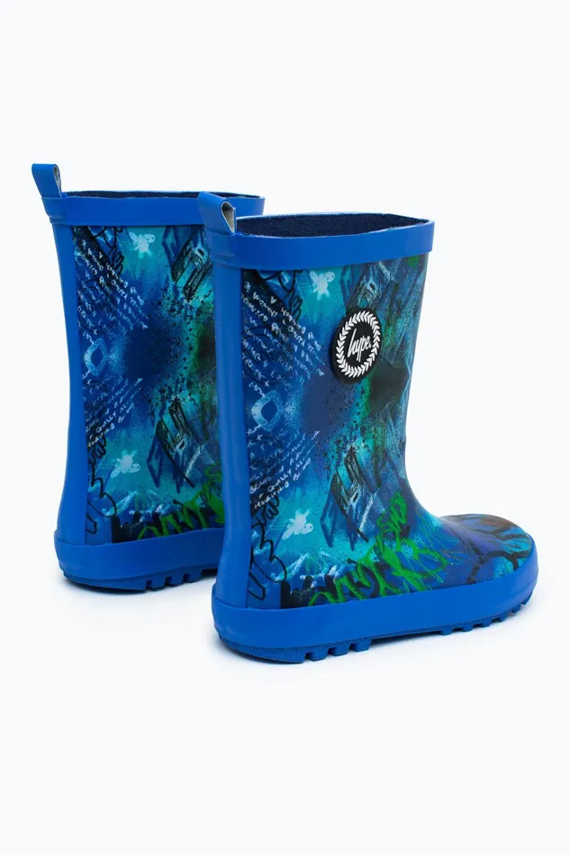 Just Hype Footwear Hype Kids Unisex Graffiti Wellies