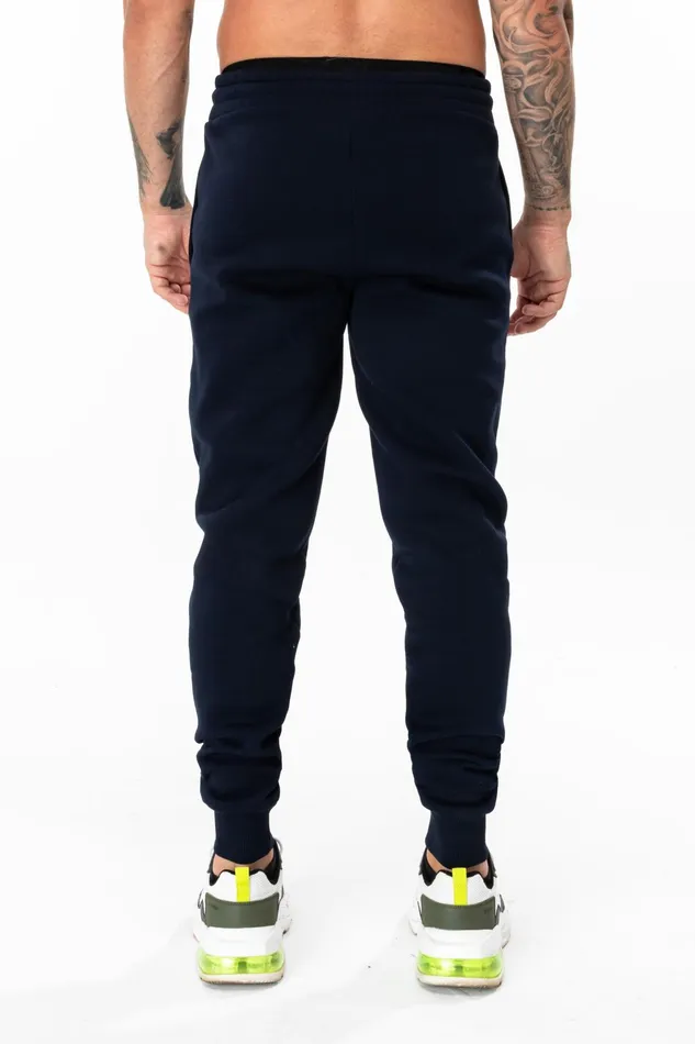 Just Hype Joggers Hype Navy Scribble Logo Men039S Joggers