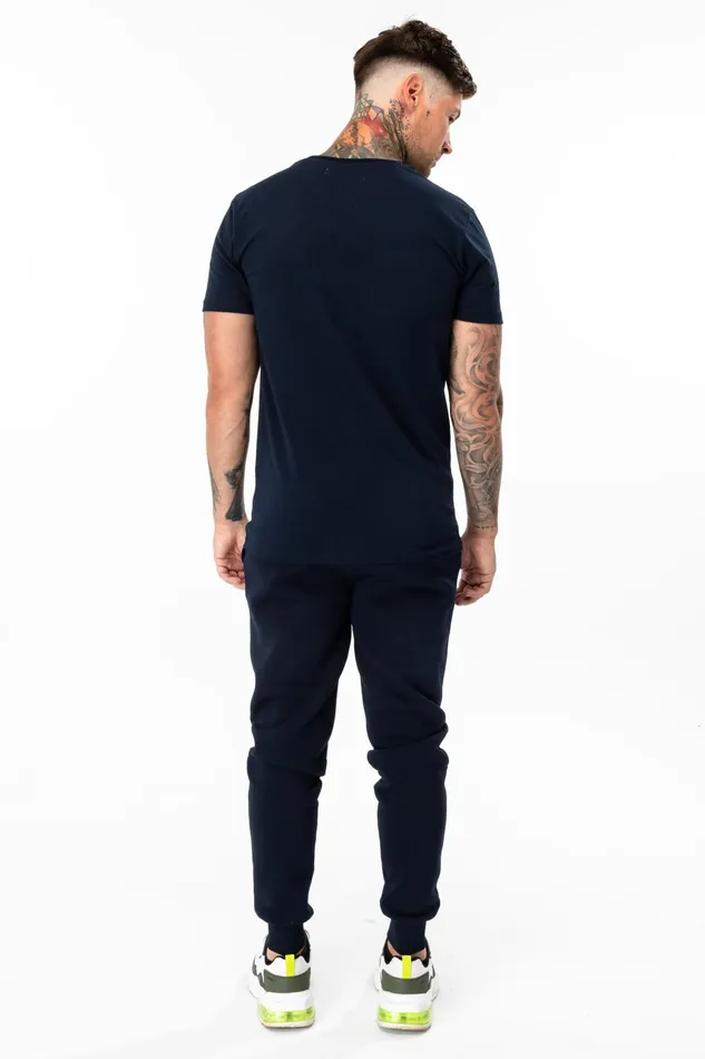 Just Hype Joggers Hype Navy Scribble Logo Men039S Joggers