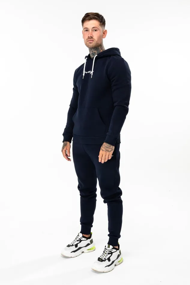 Just Hype Joggers Hype Navy Scribble Logo Men039S Joggers