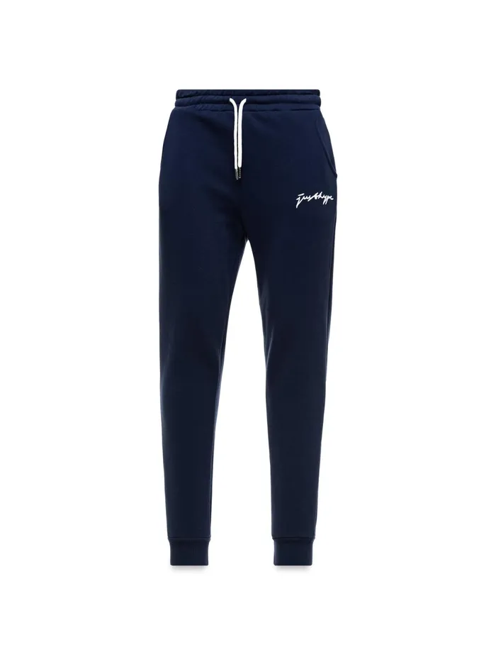 Just Hype Joggers Hype Navy Scribble Logo Men039S Joggers