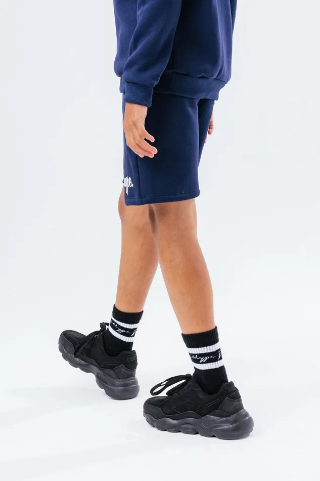 Just Hype Swimwear and Shorts Hype Boys Navy Script Shorts