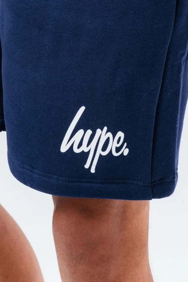 Just Hype Swimwear and Shorts Hype Boys Navy Script Shorts