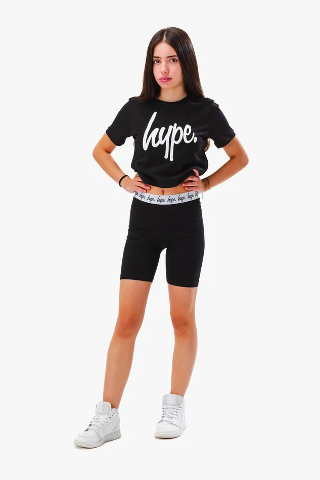 Just Hype Swimwear and Shorts Hype Girls Black Core Cycling Shorts