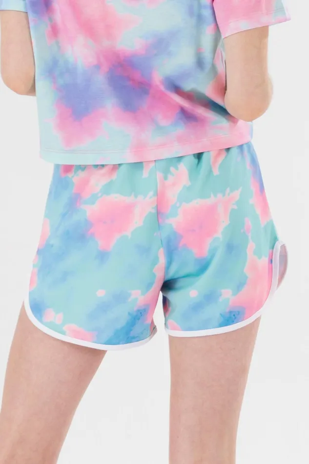Just Hype Swimwear and Shorts Hype Girls Multi Dream Smudge Script Running Shorts