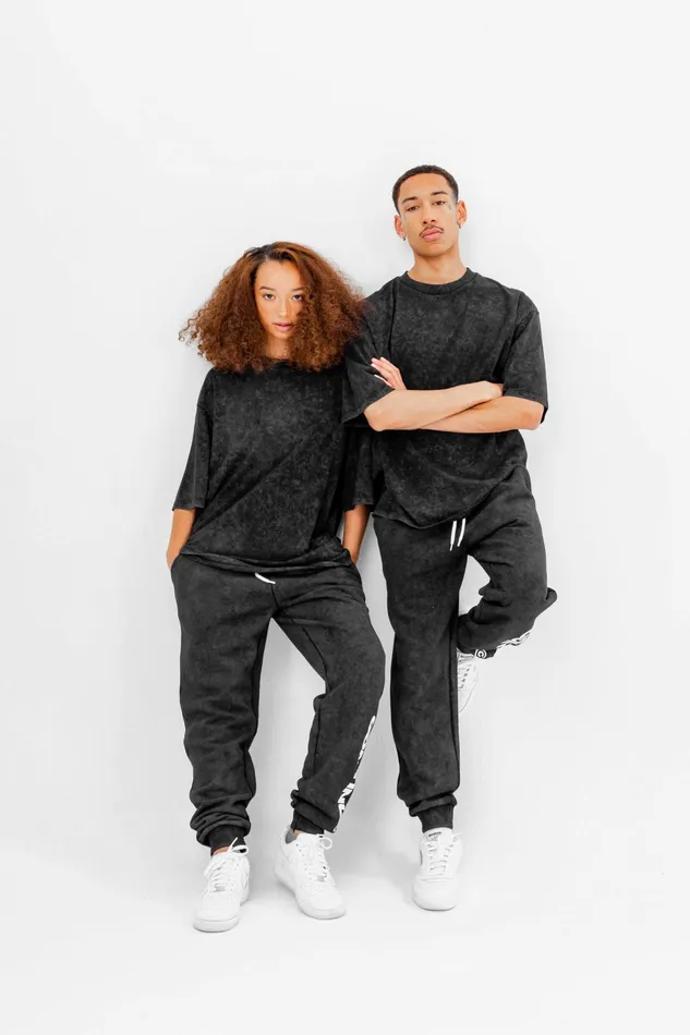 Just Hype TShirts Continu8 Black Oversized Back Print TShirt Just Hype TShirts Continu8 Black Oversized Back Print TShirt