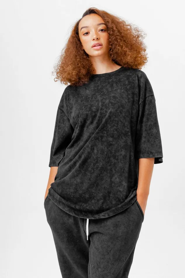 Just Hype TShirts Continu8 Black Oversized Back Print TShirt Just Hype TShirts Continu8 Black Oversized Back Print TShirt
