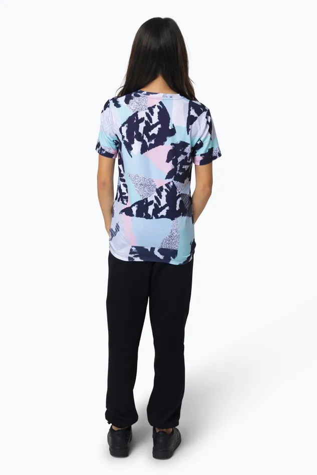 Just Hype TShirts Hype Girls Multi Pastel Abstract TShirt