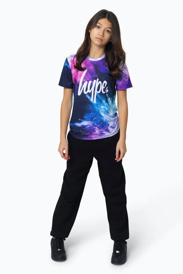 Just Hype TShirts Hype Girls Multi Purple Chalk TShirt