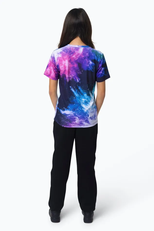 Just Hype TShirts Hype Girls Multi Purple Chalk TShirt