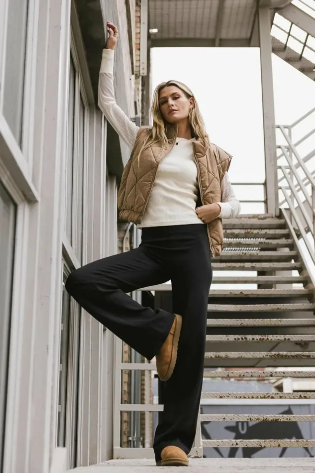 Keegan Active Leggings In Black Black Women Bohme Pants