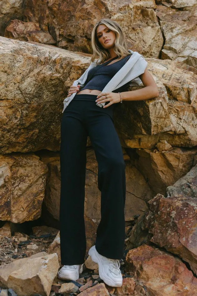 Keegan Active Leggings In Black Black Women Bohme Pants