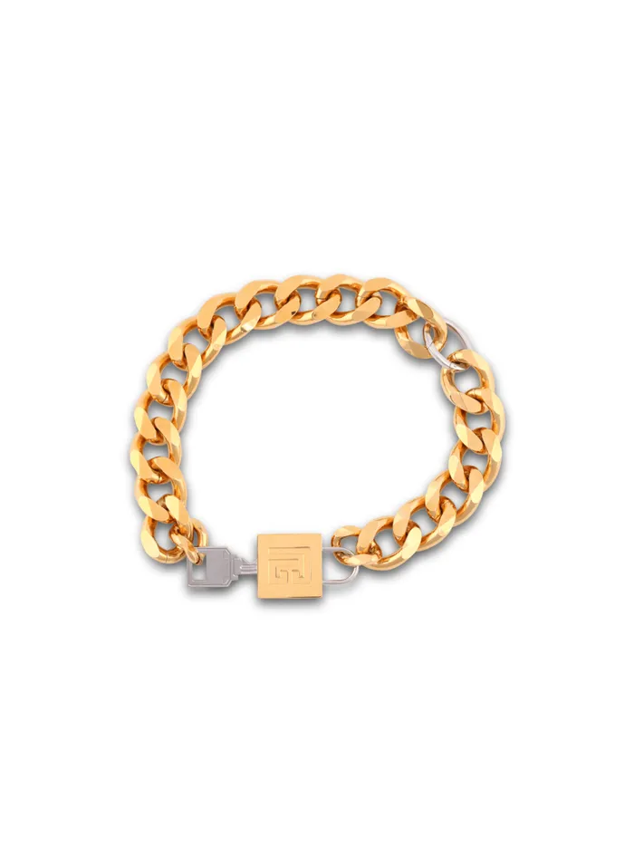 KeyandLock Necklace Gold Men Balmain Fashion Jewelry