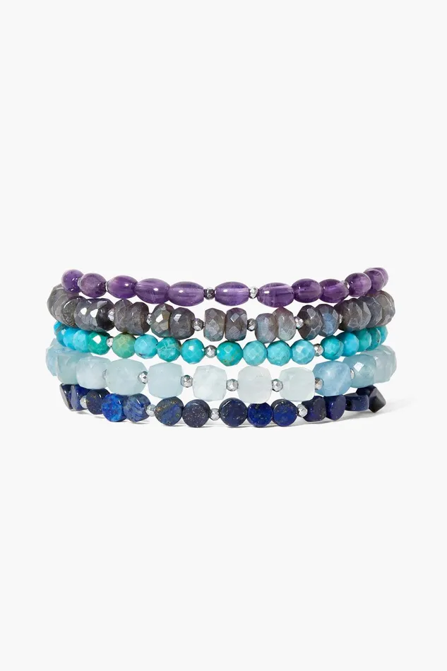 Keyes Naked Wrap Bracelet Purple Mix Women Chan Luu Bracelets