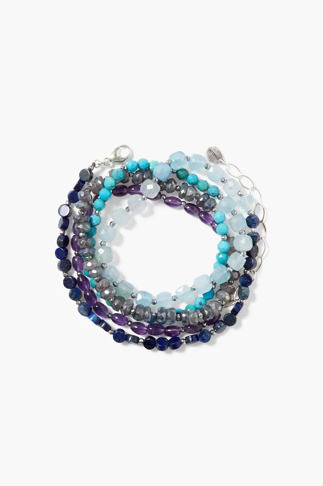 Keyes Naked Wrap Bracelet Purple Mix Women Chan Luu Bracelets