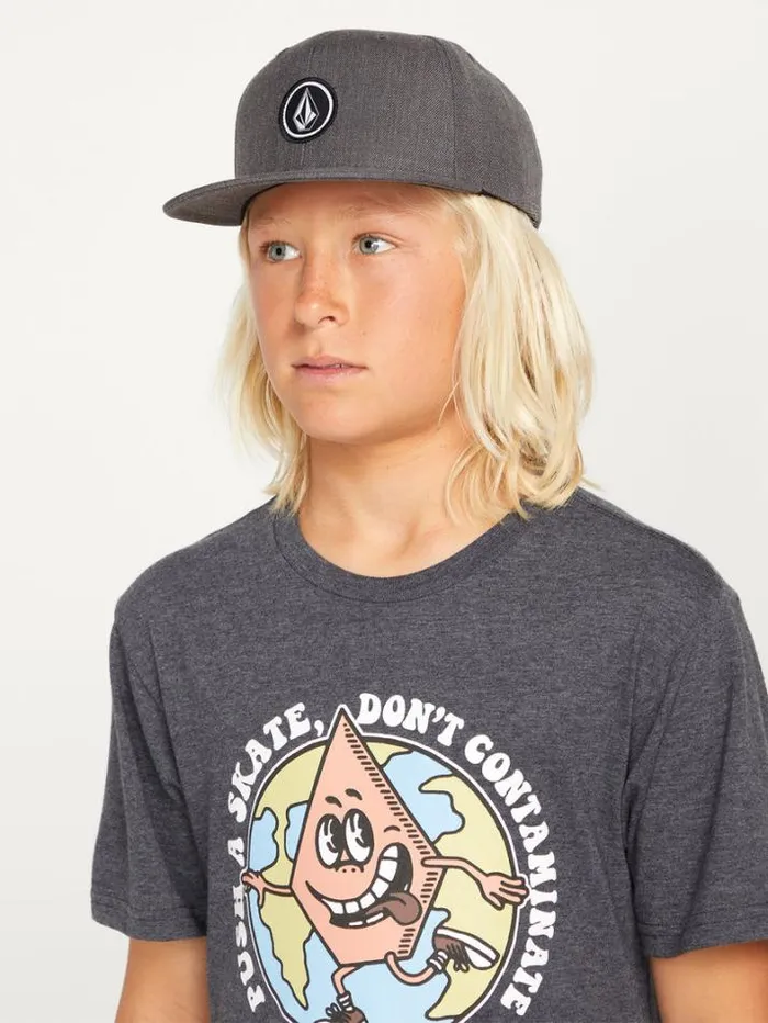 Kids Accessories Volcom Big Boys Quarter Twill Hat 8211 Charcoal Heather