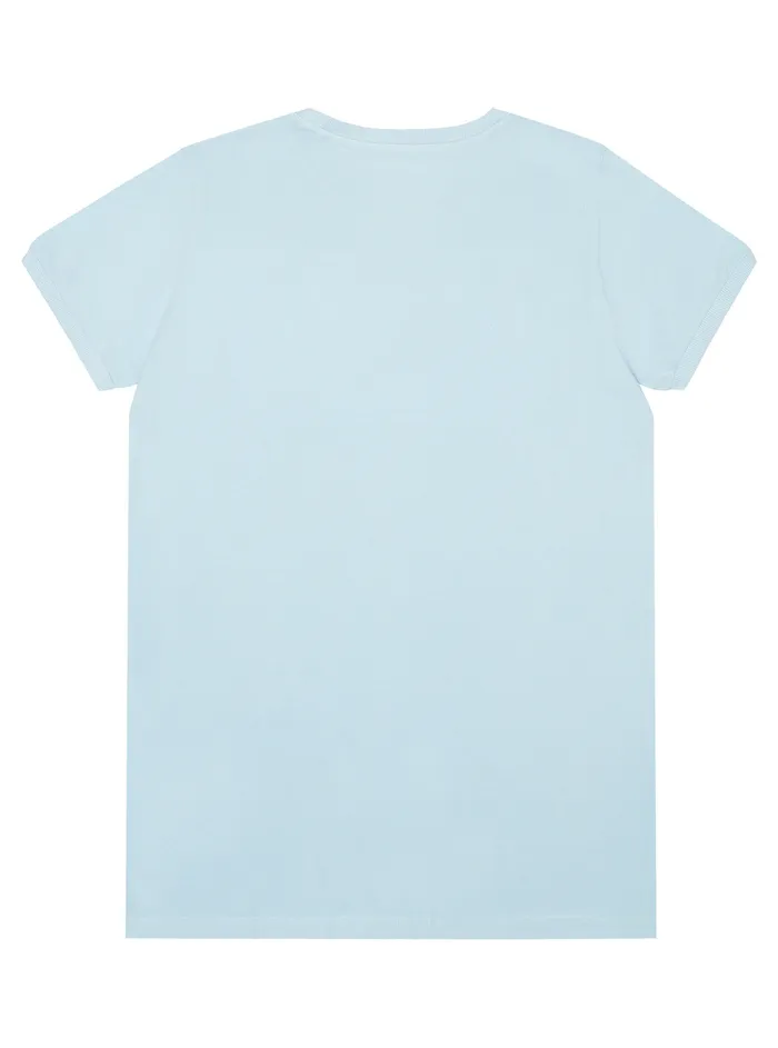 Kids Big Boy GUESS Frosted Blue Logo Tshirt 716 Kids Big Boy GUESS Frosted Blue Logo Tshirt 716