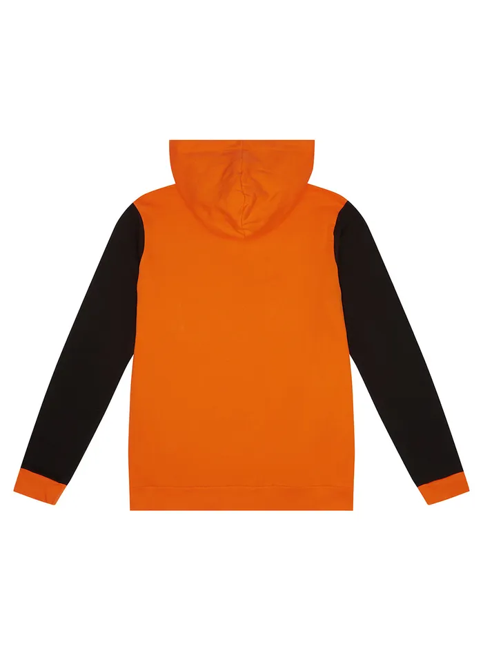 Kids Big Boy GUESS Orange Logo Hoodie Jumper 716 Kids Big Boy GUESS Orange Logo Hoodie Jumper 716