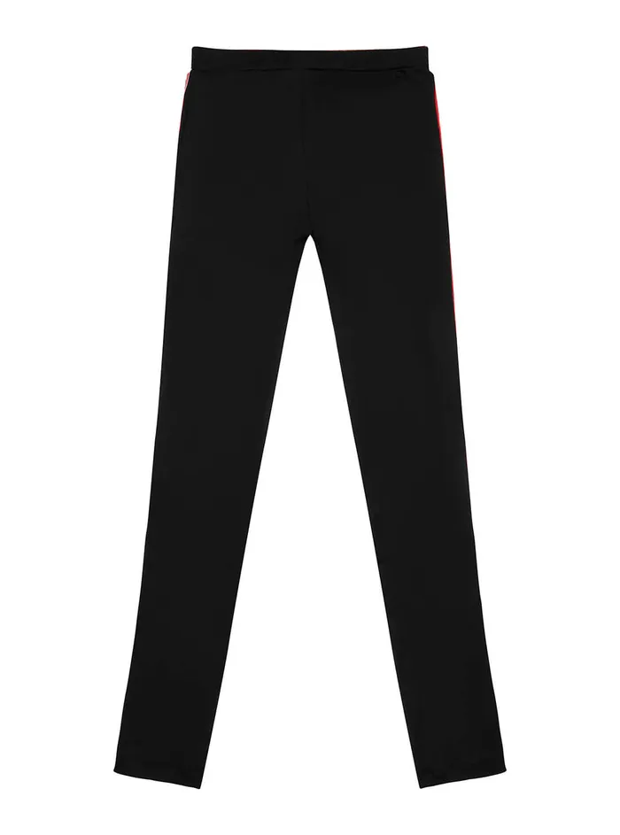 Kids Big Girl GUESS Black Logo Leggings 716