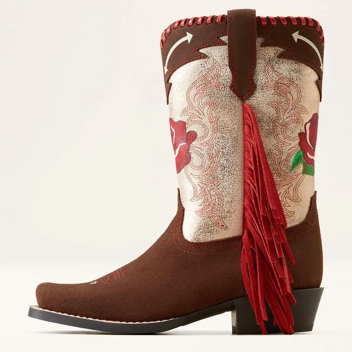 Kids Big Kids039 Footwear Ariat Futurity Fringe Rodeo Quincy Western Boot Chocolate Suederange Riding Ruby Kids Big Kids039 Footwear Ariat Futurity Fringe Rodeo Quincy Western Boot Chocolate Suederange Riding Ruby