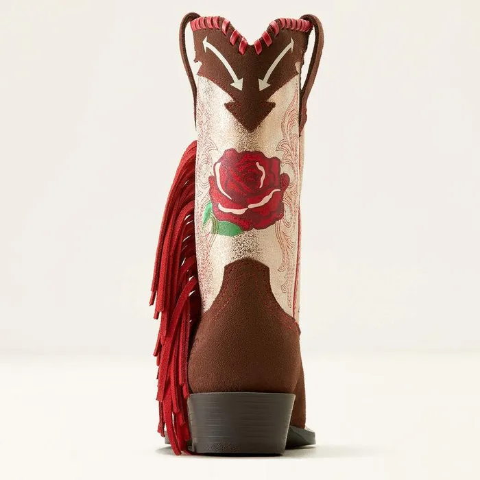 Kids Big Kids039 Footwear Ariat Futurity Fringe Rodeo Quincy Western Boot Chocolate Suederange Riding Ruby Kids Big Kids039 Footwear Ariat Futurity Fringe Rodeo Quincy Western Boot Chocolate Suederange Riding Ruby