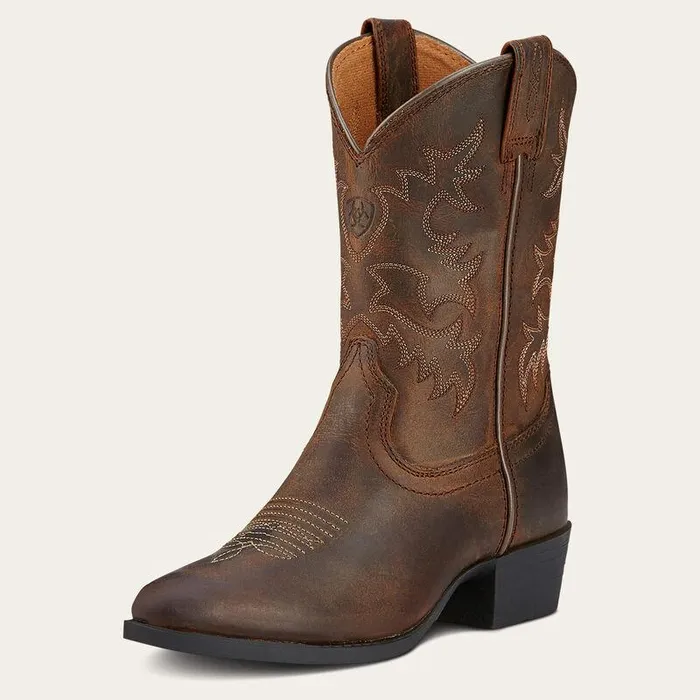Kids Big Kids039 Footwear Ariat Heritage Western Boot Distressed Brown
