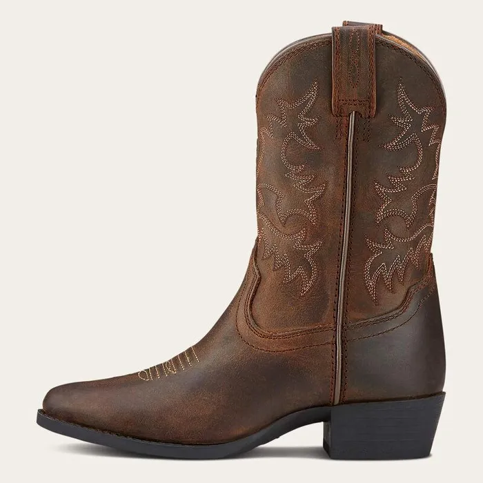 Kids Big Kids039 Footwear Ariat Heritage Western Boot Distressed Brown Kids Big Kids039 Footwear Ariat Heritage Western Boot Distressed Brown
