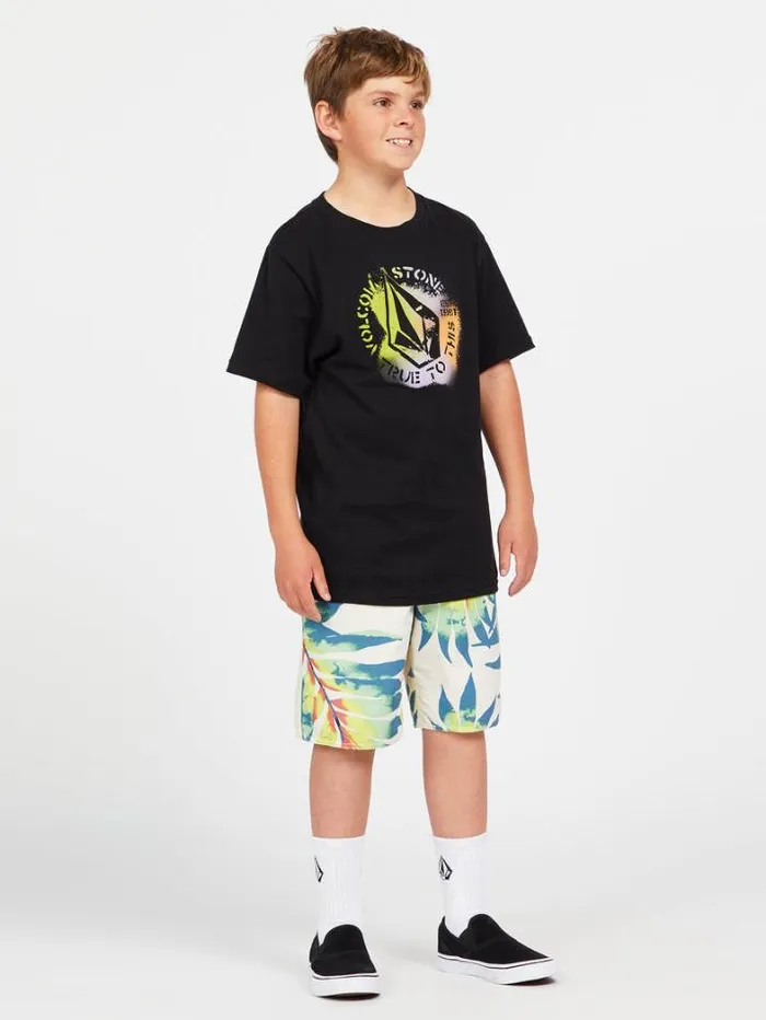 Kids Boardshorts and Trunks Volcom Big Boys Seeweed ModTech Trunks 8211 Whitecap Grey