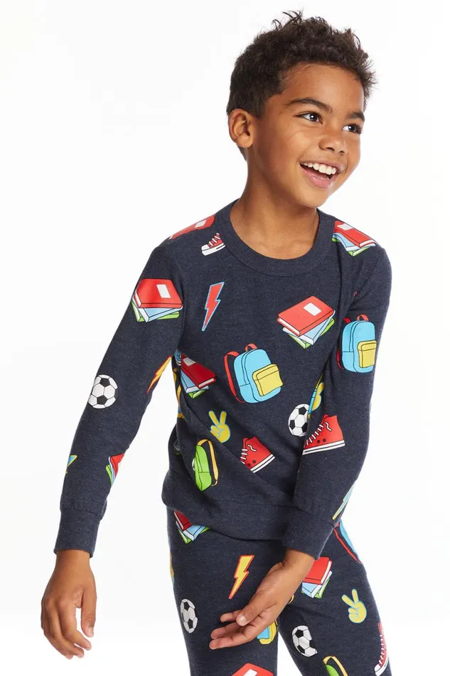 Kids Boys Chaser Brand Back To School Boys Long Sleeve