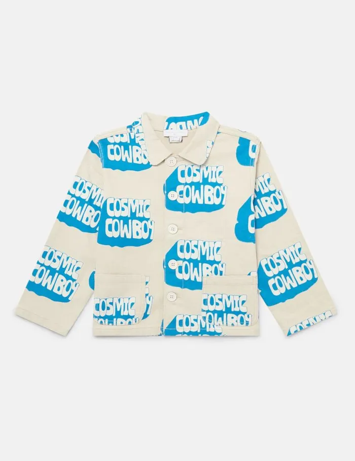 Kids Cosmic Cowboy Print Shirt Creammulticol Stella McCartney Outerwear