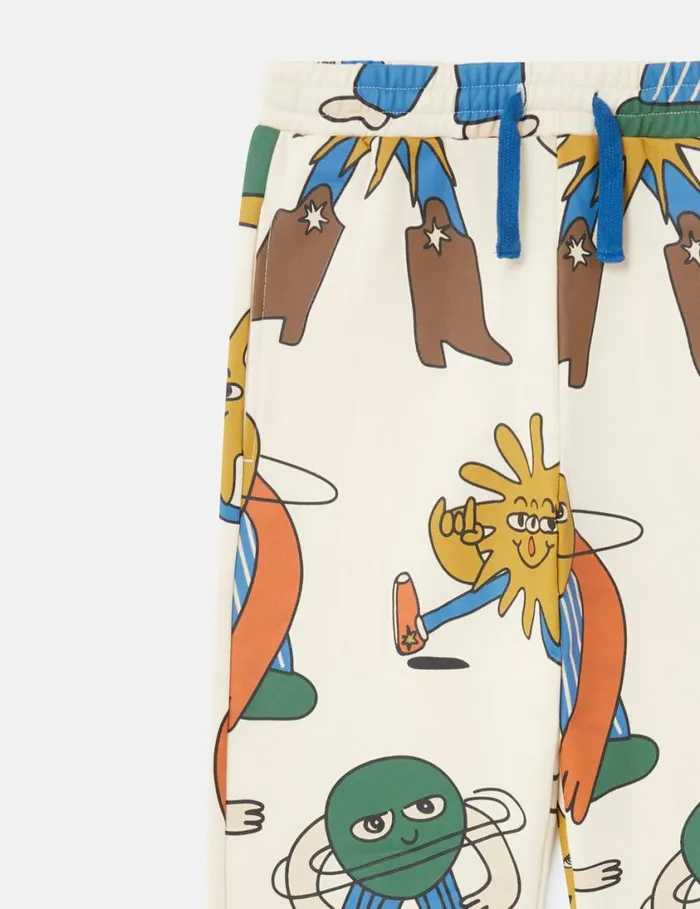 Kids Cosmic Cowboy Sweatpants Creammulticol Stella McCartney Pants and Shorts Kids Cosmic Cowboy Sweatpants Creammulticol Stella McCartney Pants and Shorts