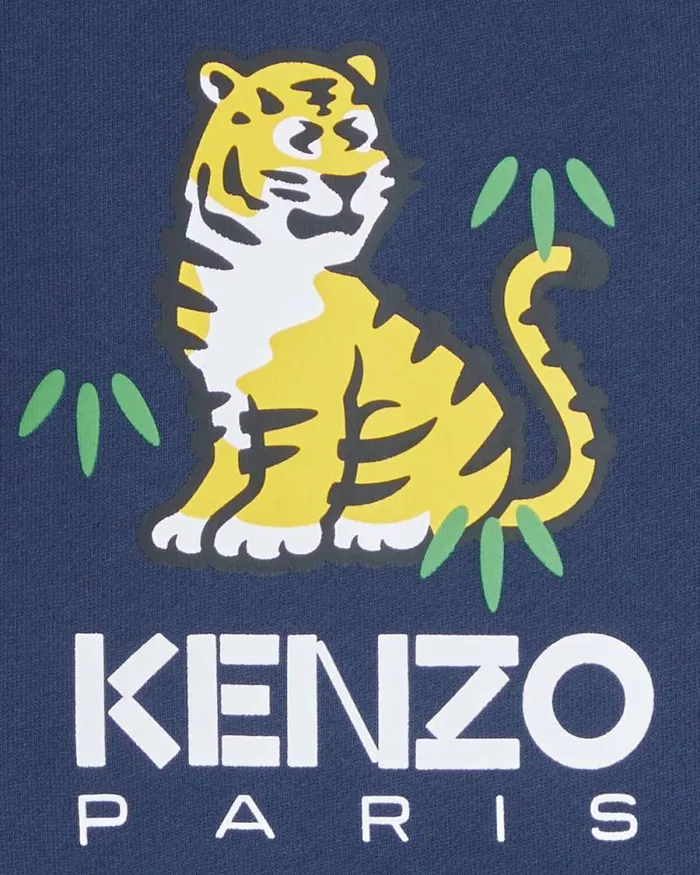 Kids Cotton Sweatshirt Blue Black Kenzo Babies 1 Month 8211 2 Years