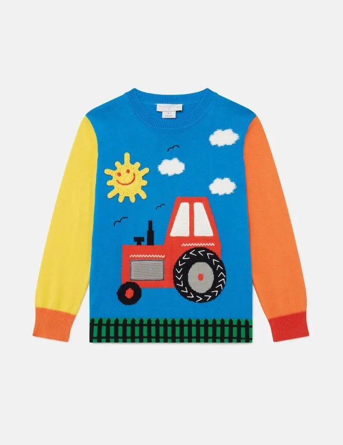 Kids Farmyard Appliqu Knitted Sweater Multicolour Stella McCartney TShirts And Sweatshirt Kids Farmyard Appliqu Knitted Sweater Multicolour Stella McCartney TShirts And Sweatshirt
