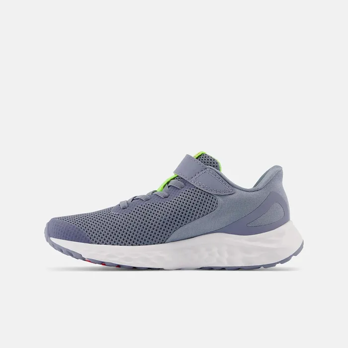 Kids Fresh Foam Arishi V4 Bungee Lace With Top Strap Arctic Grey With Pixel Green And True Red New Balance Size 105 8211 3