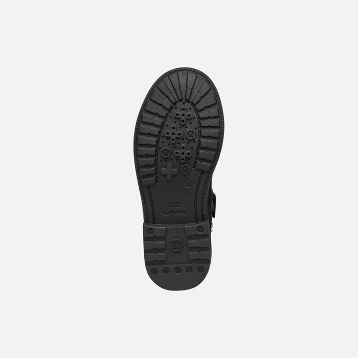 Kids Geox Ankle Boots ECLAIR GIRL Black High Boots Black