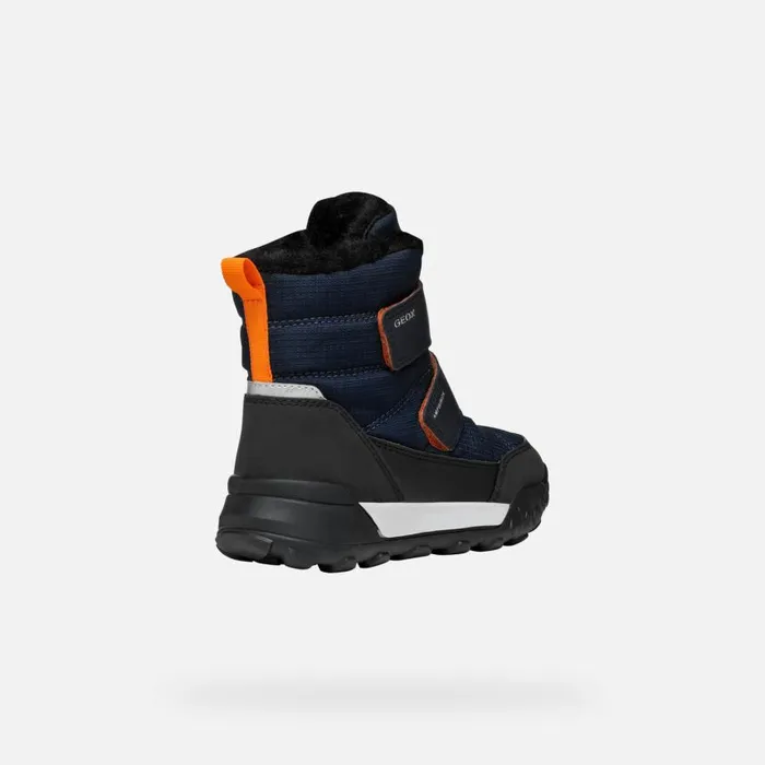 Kids Geox Boots TREKKYUP ABX JUNIOR NavyBlack Waterproof Boots Navyblack