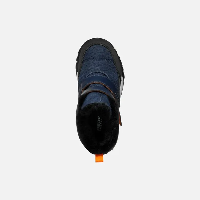 Kids Geox Boots TREKKYUP ABX JUNIOR NavyBlack Waterproof Boots Navyblack