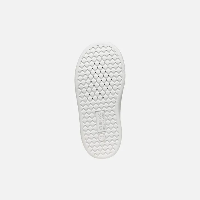 Kids Geox Sneakers ECLYPER BABY WhiteLavender High Top Sneakers Whitelavender