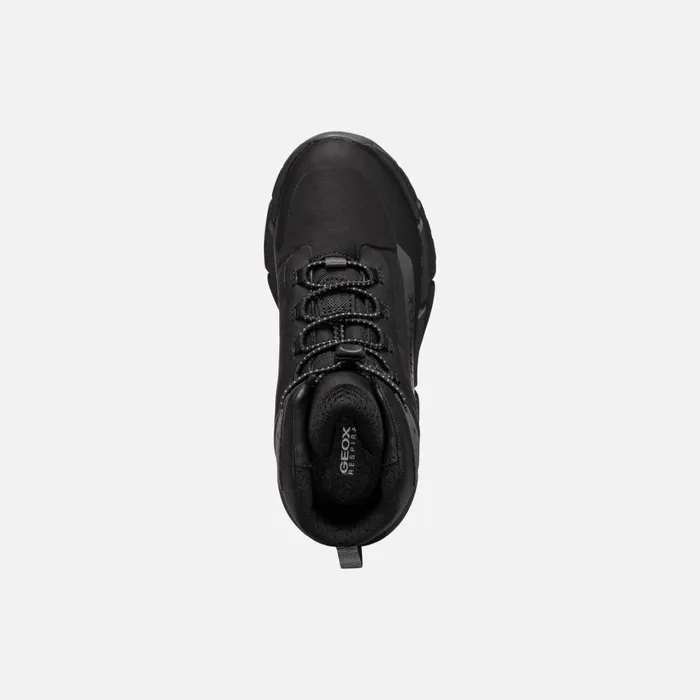 Kids Geox Sneakers FLEXYPER PLUS ABX BOY BlackDark Grey High Top Sneakers Blackdark Grey