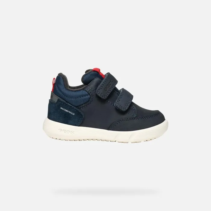 Kids Geox Sneakers HYROO BABY NavyRed Low Top Sneakers Navyred