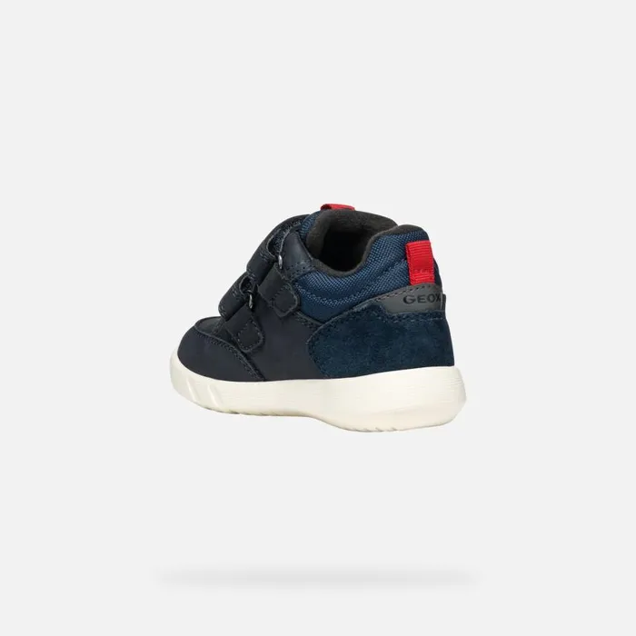 Kids Geox Sneakers HYROO BABY NavyRed Low Top Sneakers Navyred