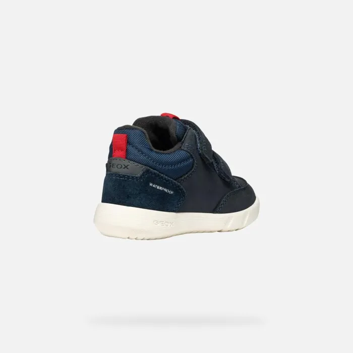 Kids Geox Sneakers HYROO BABY NavyRed Low Top Sneakers Navyred