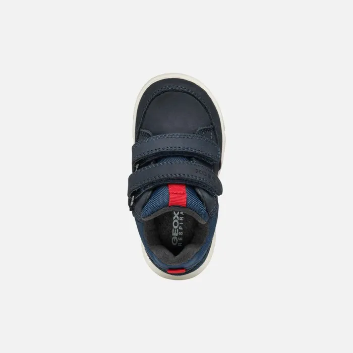 Kids Geox Sneakers HYROO BABY NavyRed Low Top Sneakers Navyred