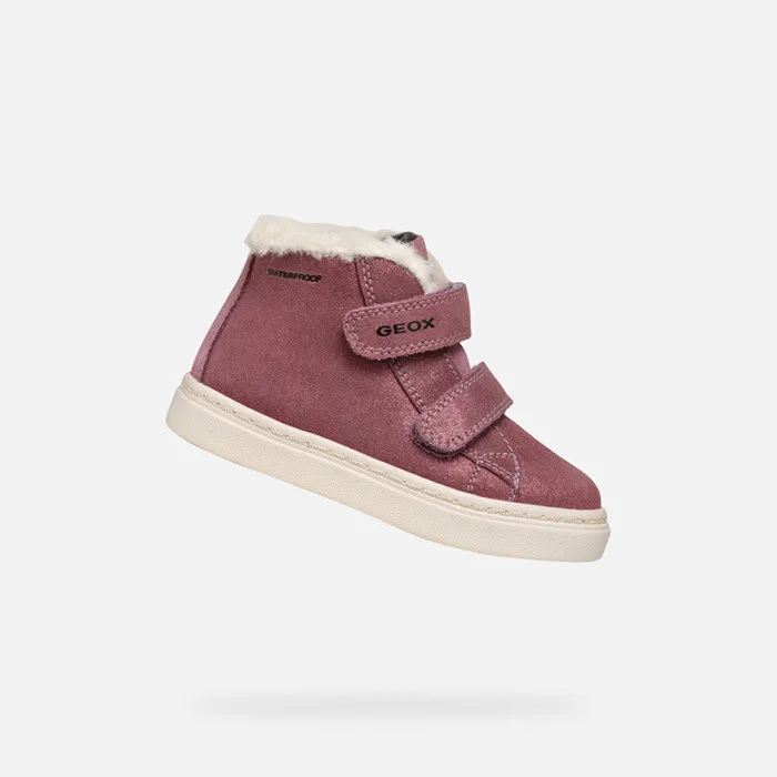 Kids Geox Sneakers NASHIK TODDLER GIRL Rose Smoke High Top Sneakers Rose Smoke