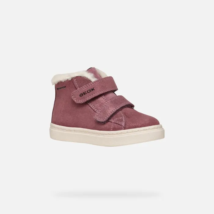 Kids Geox Sneakers NASHIK TODDLER GIRL Rose Smoke High Top Sneakers Rose Smoke