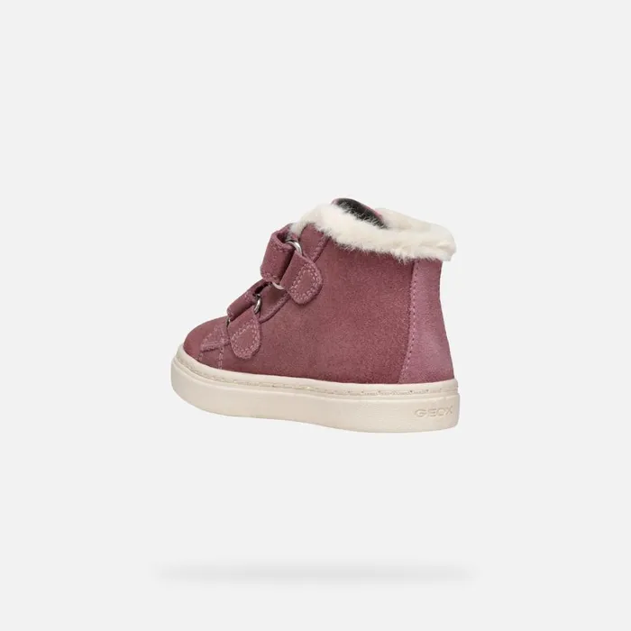 Kids Geox Sneakers NASHIK TODDLER GIRL Rose Smoke High Top Sneakers Rose Smoke
