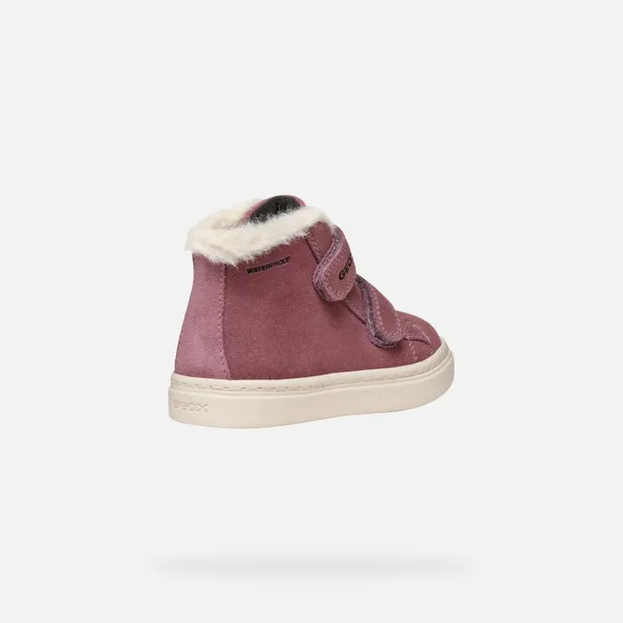 Kids Geox Sneakers NASHIK TODDLER GIRL Rose Smoke High Top Sneakers Rose Smoke