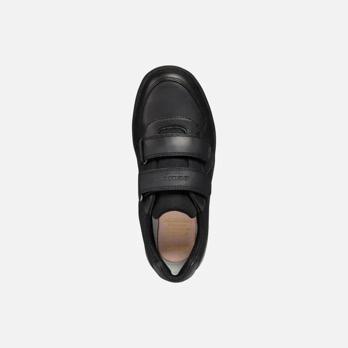 Kids Geox Uniform Shoes ARZACH E Sneakers With Straps Black Kids UNIFORM Black