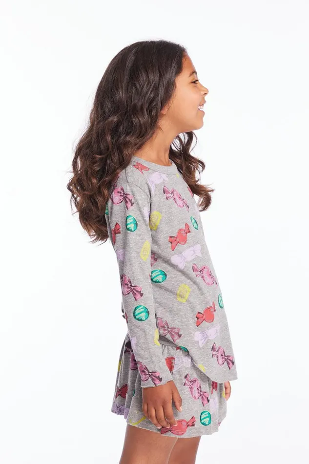 Kids Girls Chaser Brand Allover Candy Girls Long Sleeve